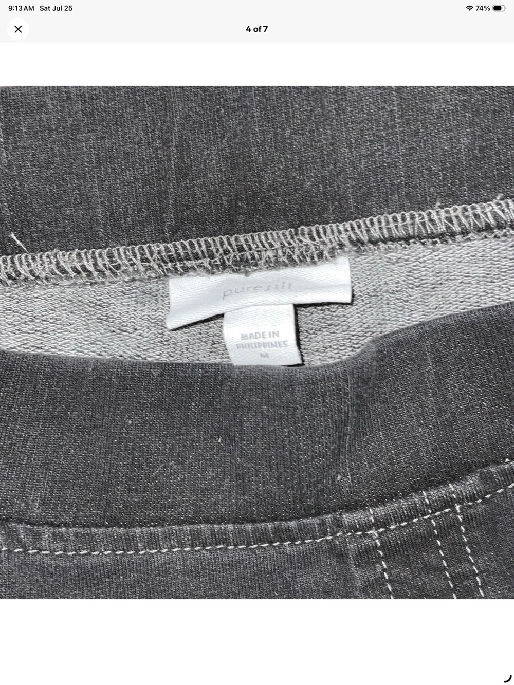 J. Jill Black Stretch Jeggings with Faded Detailing